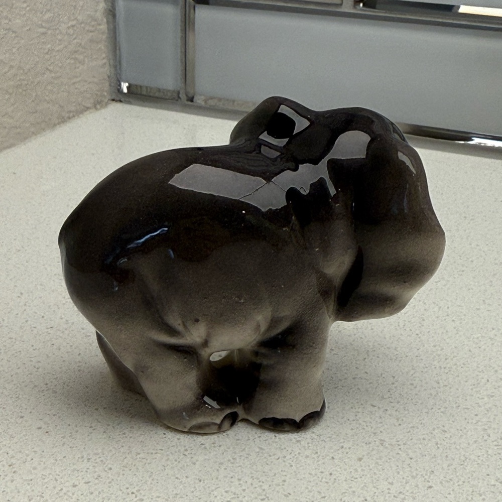 Vintage Elephant Figurine Occupied Japan 1940s 1950s Hand-painted - Picture 5 of 12